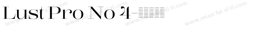 Lust Pro No 4字体转换